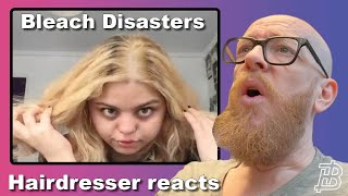 HAIRDRESSER REACTS TO BLEACH DISASTERS