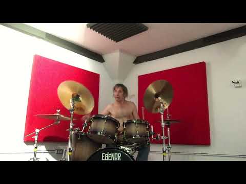 Robert Lindblad Easter Sunday Drum Solo 2022 on Ebenor drum percussion set with Paiste cymbals