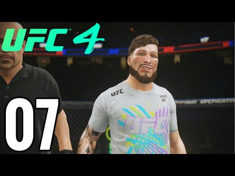 UFC 4 Welterweight Career Mode Walkthrough Part 7 - TITLE FIGHT!