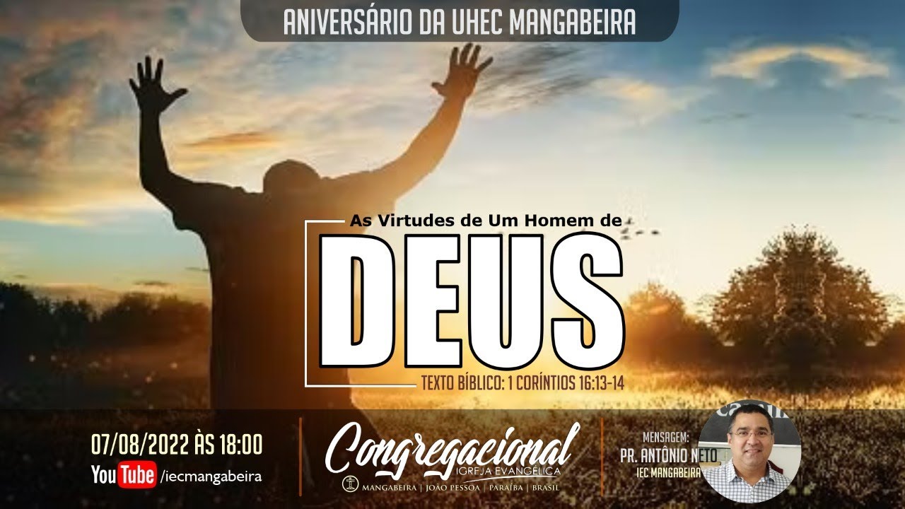 As virtudes de um homem de Deus // 1 Coríntios 16:13-14 // Pr. Antônio Neto