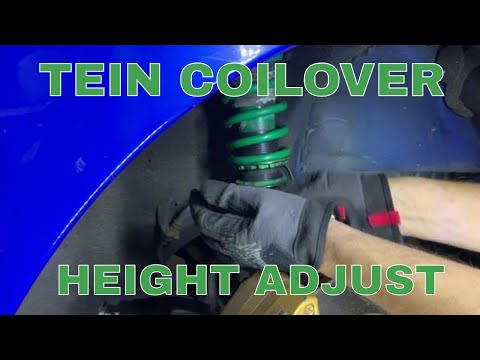 Height Adjustment On A Wrx Sti Subaru With Tein Coilover Advance Z upgrade