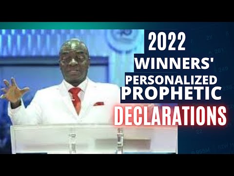2022 WINNERS' PERSONALIZED PROPHETIC DECLARATION
