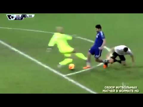 Diego Costa Beautiful goal Chelsea-Everton 1:2 16.01.2016