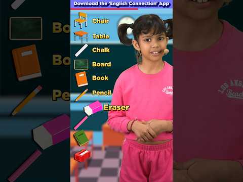10 Classroom 📝  Objects in English, Learn with Adi, Kids English Vocabulary, Adi Connection #shorts