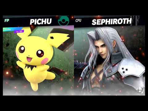 Super Smash Bros Ultimate Amiibo Fights – Pichu vs the World #86 Pichu vs Sephiroth