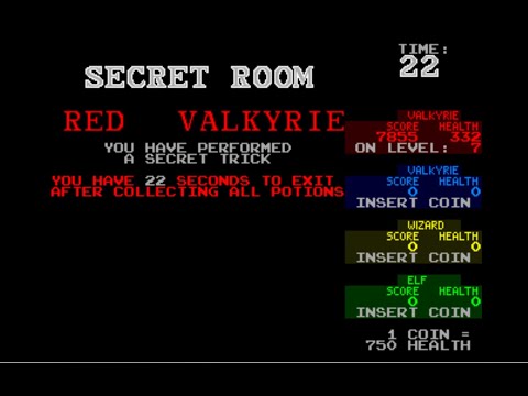 Gauntlet II Secret Room