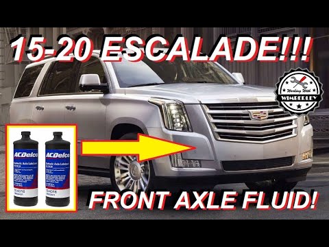 2015-2020 Cadillac Escalade Front Axle Transfer Case Fluid Change Tahoe Suburban Yukon XL 4WD Diff