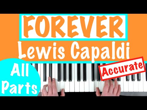 How to play FOREVER - Lewis Capaldi Piano Chords Tutorial