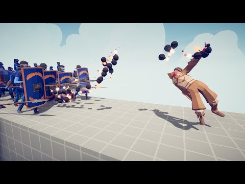 🔥 SENSEI BOMB THROWER DEFENDS THE BRIDGE vs ARMIES Totally Accurate Battle Simulator TABS 🔥