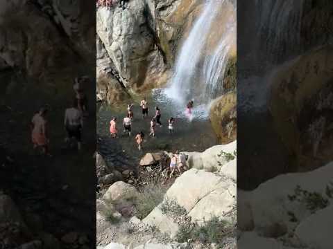Tangerine Falls & Cold Springs Pool, Santa Barbara, CA #waterfall #santabarbara