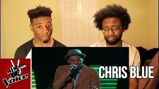 The Voice Blind Audition - Chris Blue: &quot;The Tracks of My Tears&quot; (Reaction)