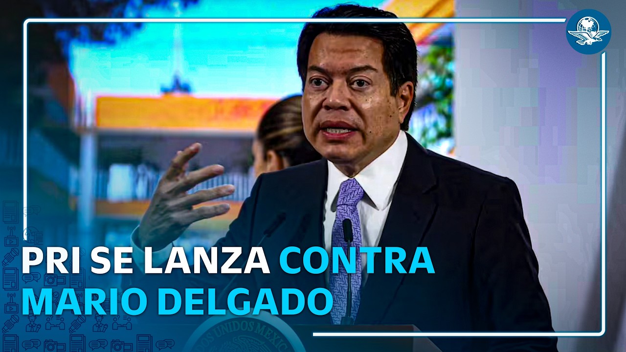 PRI exige renuncia de Mario Delgado tras polémica por vacaciones escolares