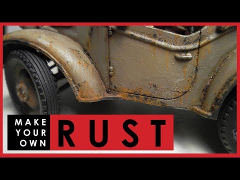 How to make your own RUST for weathering scale models