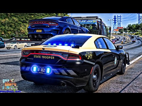 Playing GTA 5 As A POLICE OFFICER Highway Patrol| GTA 5 Lspdfr Mod| Live