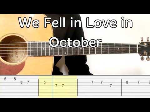 girl in red - we fell in love in october (guitar tutorial tab)