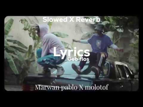 Marwan pablo X molotof - Geb flos [ Slowed X Reverb ] - ( Lyrics video )