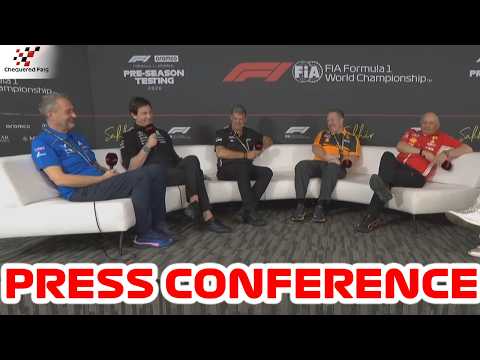 Pressekonferenz der Formel-1-Teamchefs am zweiten Tag der Testwoche in Bahrain | Formel 1 2026