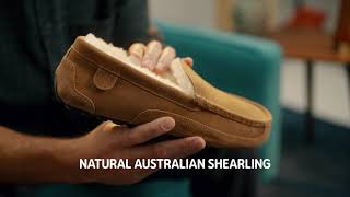 Dearfoams Melbourne Genuine Shearling Moccasin 👞❄️✨