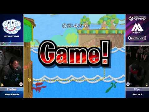 Ryan Ford vs GPipes - GOML 2017 - Melee Pools