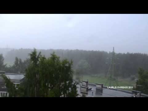 Strong thunderstorm in Riga, Latvia | 11 June 2011 | Part 1