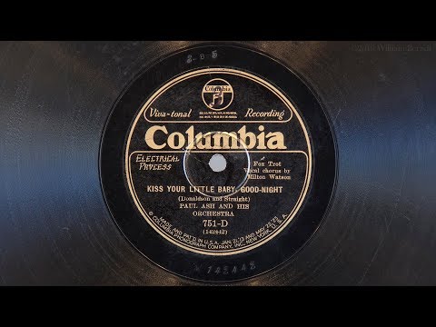 Kiss Your Little Baby Good Night • Paul Ash & His Orchestra (EMG Mark IX Gramophone)