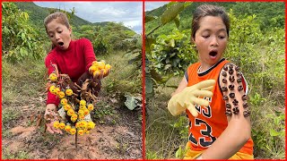 Survival Skills: SMART idea and USEFUL with single mom in forest #bushcraft #camping #outdoors #idea