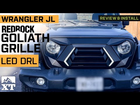 Jeep Wrangler JL RedRock Goliath Grille with LED DRL Review & Install
