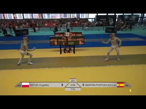 Euro Champs 2025 SWS - L16 - Angelika Wator POL v Lucia Martin-Portugues ESP