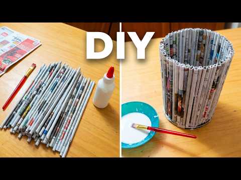 Como Hacer Un Bote Con Periodico #Reciclando