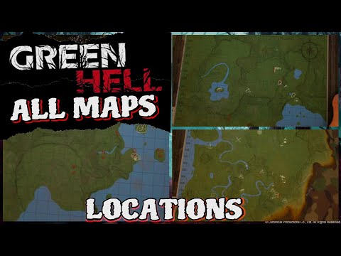 ALL MAPS LOCATIONS Green Hell for console's | story & survival mode