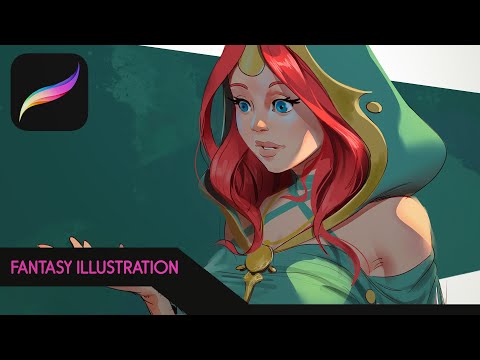 Fantasy Character Illustration in PROCREATE