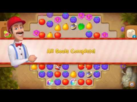 Gardenscapes Difficult Level 831 in 17 turns with No boosters