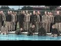 US Marines Recruits Attempt Swim Qualification