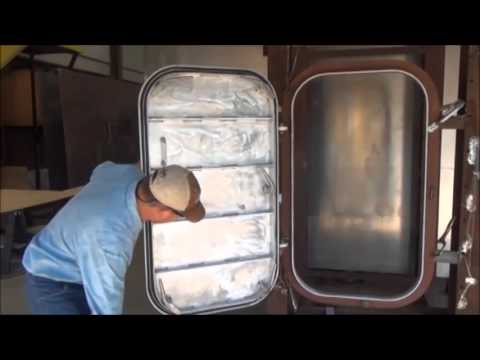 Chalk test on an individually dogged watertight door