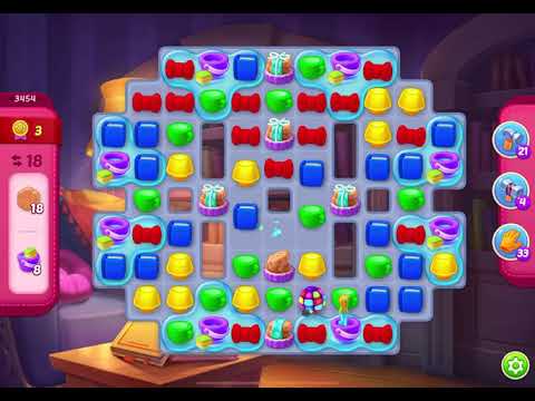 HomeScapes Level 3454 no boosters (19 moves)