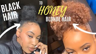 coloring my hair honey blonde without bleach! New crème of a nature Box color, DIY! ♡ A’JAH