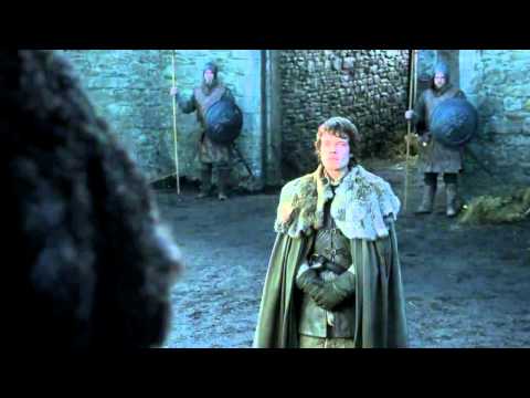 Tyrion Lannister and Theon Greyjoy at Winterfell - Game of Thrones 1x04 (HD)