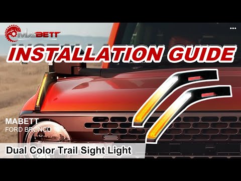 Trail Sight LED Lights Installation | Ford Bronco | MABETT