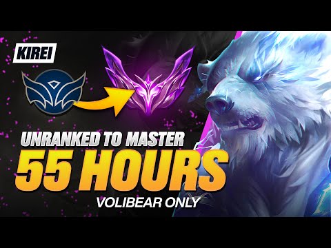 UNRANKED to MASTER in 55 Hours - Volibear Gameplay Guide