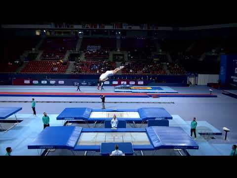 RIOU Florestan (FRA) M - 2022 Trampoline Worlds, Sofia (BUL) - Q Trampoline Exercise 1