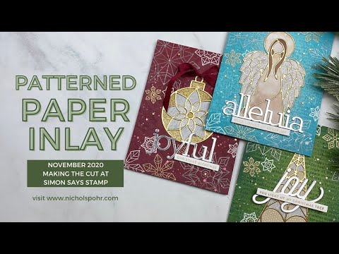 Patterned Paper Inlay (Simon Says Stamp)