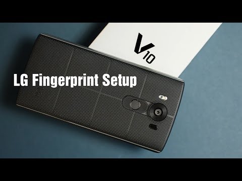 LG v10 fingerprint setup tutorial