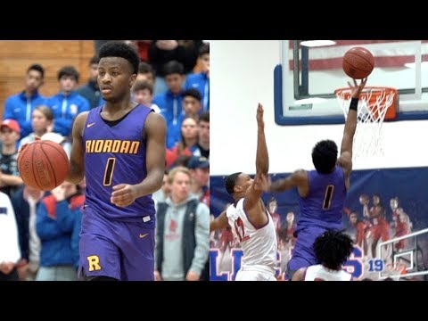 5'10 PG Bryce Monroe STANDOUT OFFENSIVE Performance for Riordan Vs Saint Ignatius