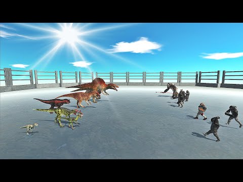 [ Level System ] Mutant Primates VS Carnivore Dinosaurs | Epic | Animal Revolt Battle Simulator ARBS