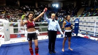 Antonina Shevchenko VS  El Hilali Rachida (Morocco). World Muaythai Championship. Uzbekistan 2011