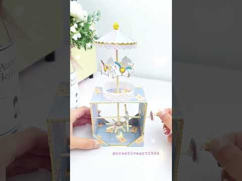 Make a carousel with bamboo sticks and cardboard ! Tutorial will be posted tomorrow #creativeart1994