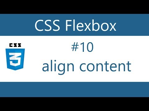 Flexbox Tutorial 10 Align content