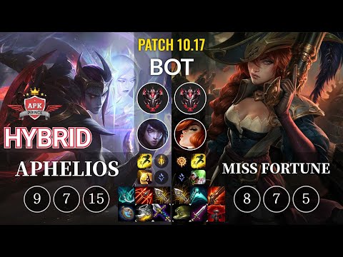 APK HyBrid Aphelios vs Miss Fortune Bot - KR Patch 10.17
