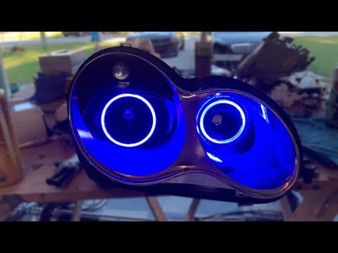 DIY MERCEDES HALO HEADLIGHTS! (PT.3 OF THE BENZ BUILD)
