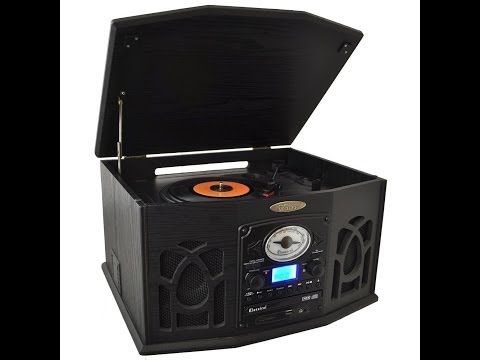 CLISPEED Retro Record Player Turntable with USB Cable, Mp3 Recording Format, Abs Material, Intuitive Controls, and Stable Performance, for Party and Home Decorations video review thumbnail